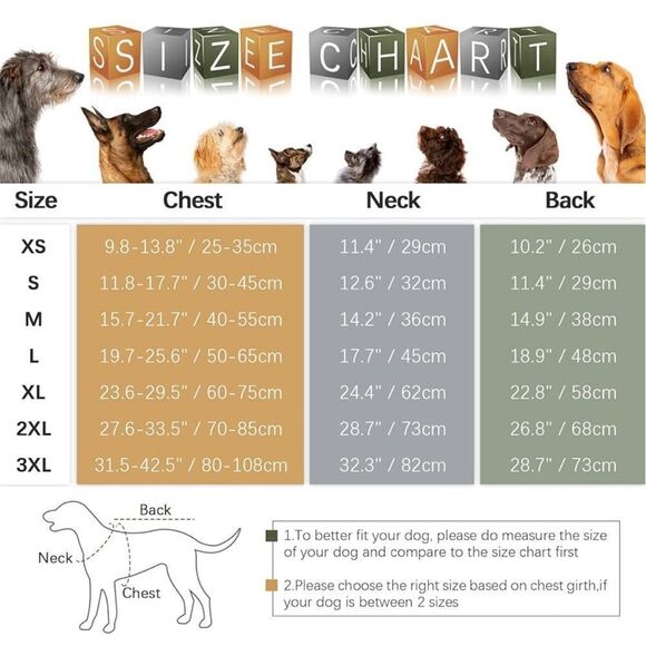 Kuoser Canvas Dog Winter Coat Reflective Fleece size XL army green - Picture 2 of 9